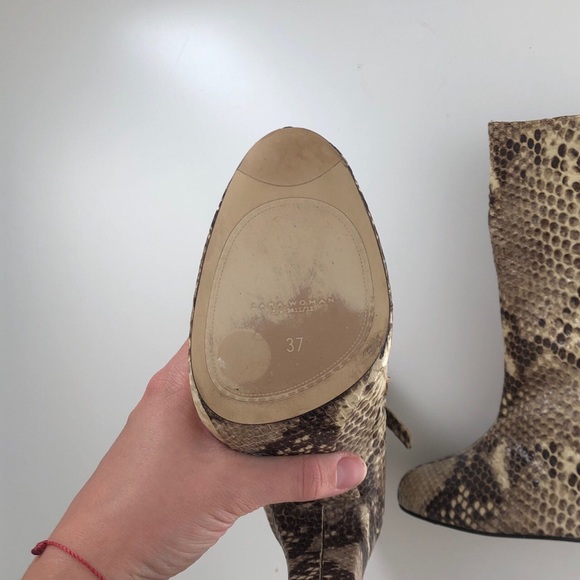 Zara Snake Skin Booties - Picture 2 of 4